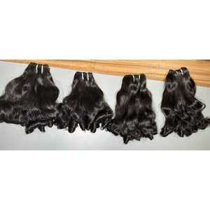 Prix de gros extensions de cheveux de temple du sud de l'Inde non traitées de qualité supérieure 100% cheveux bruts vierges vague naturelle qualité supérieure - Product Image 2