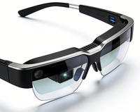 Lunettes intelligentes AR futuristes : développement rapide, monture légère en titane, lentille à guide d'ondes, micro-projecteur industriel