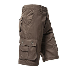Male Cargo Pants Knee <b>Shorts</b> Classic Summer <b>Shorts</b> Multiple Pockets Large Size Cotton Half Pants <b>Khaki</b> Green <b>Shorts</b> - Product Image 3