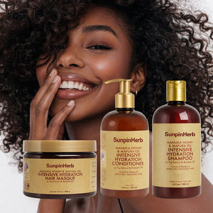 Traitement hydratant pour cheveux bouclés, crépus et tressés avec du miel de Manuka et de l'huile de Mafura, soin réparateur des dommages - Product Image 2