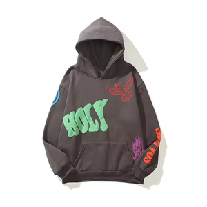 Vente en gros Meilleur prix raisonnable personnalisé Sweats à capuche tendance avec impression bouffante et contraste de couleurs pour hommes à bas prix - Product Image 6