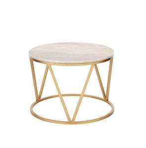 Two Tier <b>Black</b> Round Metal <b>End</b> <b>Table</b> with Minimal Modern Design for Stylish Living Rooms and Functional Home Decor - Product Image 3