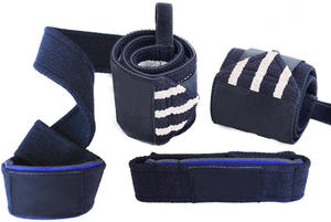 สายรัดข้อมือผ้าฝ้ายเกรดสูงอุปกรณ์เข้ายิมเพื่อความปลอดภัยสำหรับยกน้ำหนักออกกำลังกายสายรัดข้อมือสวมใส่สบาย - Product Image 6