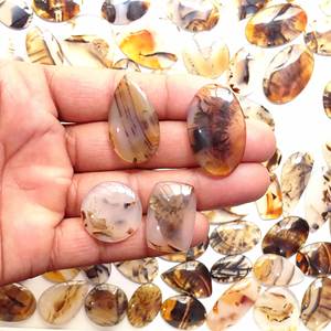 Cabujón de piedras preciosas sueltas de ágata Montana Natural de la mejor calidad, piedras preciosas sueltas, forma de mezcla, piedra preciosa de ágata Montana para la fabricación de joyas - Product Image 3