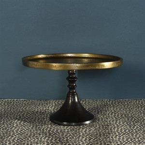 Soporte para pasteles de aluminio con acabado antiguo diseñado para eventos de lujo y presentaciones de postres refinados en banquetes de lujo - Product Image 5