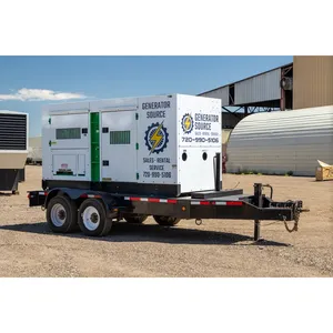 Groupe électrogène diesel industriel d'occasion de 240 kW avec sélecteur de tension et sortie insonorisée - Product Image 4