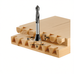 Festool S8 Dovetail Cutter Carbide Tipped <b>Router</b> <b>Bit</b> - Product Image 2