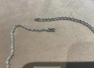 Collier en argent 925 de luxe, tennis, coupe poire, diamant jaune, poire fantaisie, diamants moissanite pour femmes - Product Image 4