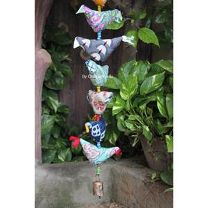 Handmade Bohemian 15 Tota Bird <b>String</b> Door Hanging Decoration Ornaments for Home with Bird Bell - Product Image 4