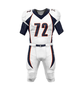 Uniforme de football américain personnalisé, tissu en maille de polyester de qualité supérieure, respirant, impression par sublimation, 300 GSM - Product Image 1