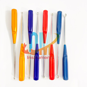 Juego de Curetas Óseas Ortopédicas Volkmann de Alta Calidad, 8 Piezas, Curetas Cervicales Arcoíris con Mango Colorido, para Columna Vertebral, Uso Médico Profesional - Product Image 4