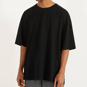 Vente en gros de t-shirts personnalisés à épaules tombantes 250 g/m² pour hommes, imprimés sur mesure, de haute qualité, 100% coton, t-shirts surdimensionnés pour hommes - Product Image 2