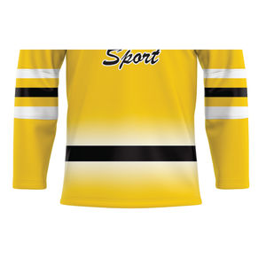 Proveedor Profesional de Camisetas de Hockey sobre Hielo OEM, Camiseta de Hockey sobre Hielo Personalizada al por Mayor, Ajuste Profesional para Adultos, 100% Poliéster, Absorbe la Humedad - Product Image 4