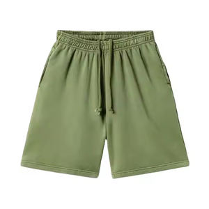 Pantalones cortos de felpa francesa de algodón suave 100% personalizados Pantalones cortos de hombre de felpa francesa de peso pesado con tirantes largos de alta calidad - Product Image 1