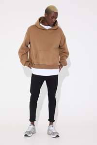 เสื้อฮู้ดผู้ชายผ้าฝ้ายหนานุ่มคุณภาพส่งออก สำหรับฤดูหนาว ทรงโอเวอร์ไซส์ บุขนเฟลซ อุ่นสบาย ระบายอากาศได้ดี พร้อมรับออกแบบลายพิมพ์ดิจิทัลตามสั่ง - Product Image 2