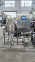 Homogénéisateur sous vide 30L, mélangeur émulsifiant, levage hydraulique, chauffage par enveloppe pour la production de cosmétiques, onguents et gels