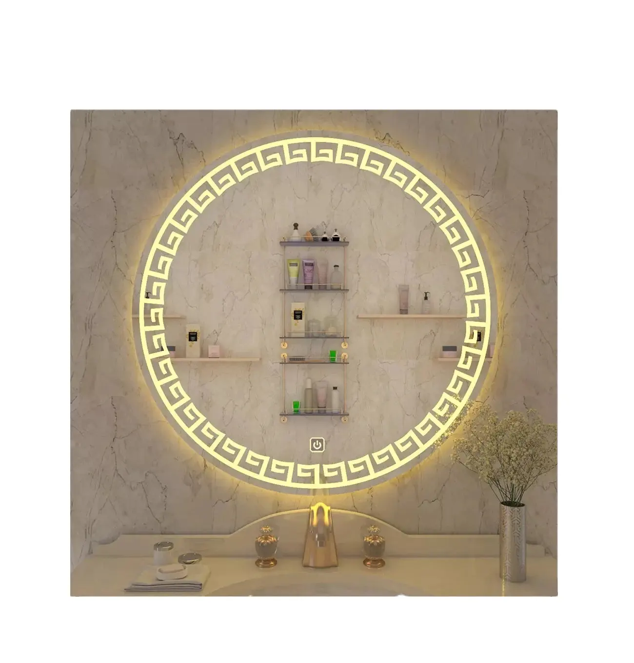 नई लोकप्रिय डिजाइन कमरे में रहने वाले वृहदाकार ओवल विंटेज प्राचीन सजावट स्नान यूरोपीय शैली जिम बड़े क्लासिक मंजिल सजावटी दर्पण