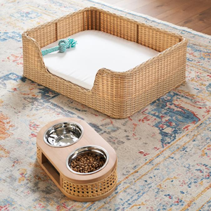 Cama de mimbre ecológica para mascotas, con cojín de espuma, venta al por mayor desde Vietnam, novedad - Product Image 3