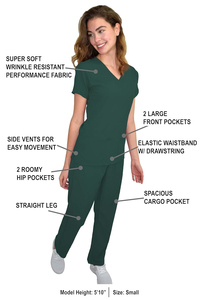 Trajes de fregado impermeables duraderos, venta al por mayor, uniformes médicos de hospital, uniformes de enfermería, trajes médicos cómodos para hombres y mujeres - Product Image 6