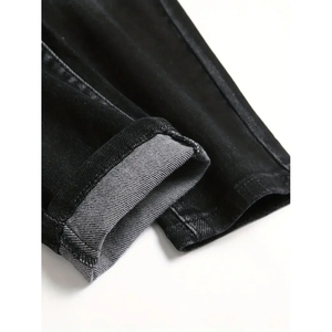 Top qualité Slim Fit crayon Denim pantalon 100% coton respirant doux confort hommes jean personnaliser en détresse patchs pantalon - Product Image 5