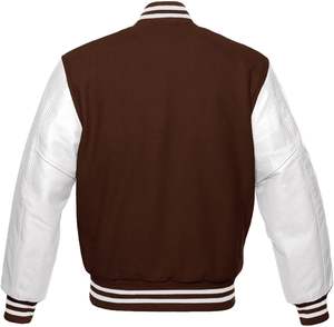 High Street Style Premium Laine Faux Cuir Letterman Baseball Varsity Veste Hiver Chaleur Confort avec Toile de Haute Qualité - Product Image 2