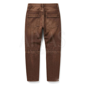 Pantalones Cargo de Algodón 100% Personalizados para Hombre, Ligeros, con Múltiples Bolsillos, Lavados, de Corte Recto, Casuales, para Uso Diario y al Aire Libre - Product Image 3