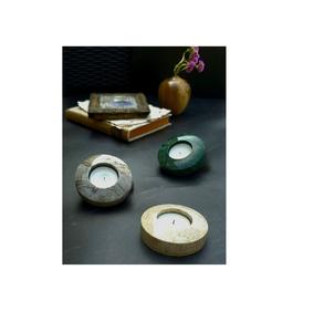 Portavelas de Mármol Único para Decoración de Pascua, Resistente al Calor, Hecho a Mano, Artístico, para Espacios de Galería, Creativo - Product Image 1