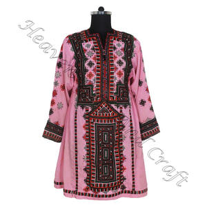 Vestido Real Vintage, Vestido Bordado de Seda Tribal BDR084, Bohemio Vintage de Proveedor Indio, Banjara Bohemio Hecho a Mano Vintage - Product Image 5