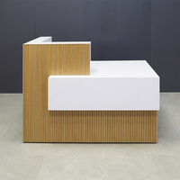 Surface solide magasin de vêtements réception fenêtre affichage Table moderne entreprise débit comptoir de réception