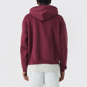 เสื้อฮู้ดฮิปฮอปและเสื้อกันหนาวสำหรับผู้ชายเสื้อมีฮู้ดผ้าคอตตอนผ้าฟลีซ100% โอเวอร์ไซส์ออกแบบปักโลโก้ได้ตามต้องการ - Product Image 6