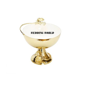 Bol à chocolat en métal de table, forme ronde, bol à bonbons décoratif, classique, élégant, design, bol à chocolat fantaisie - Product Image 3