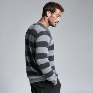 Suéter de Lana de Cachemira 100% de Alta Calidad, Tendencia Superior, para Logotipo Personalizado en la Parte Delantera, Transpirable, Color Sólido, Secado Rápido, Unisex para Invierno - Product Image 4