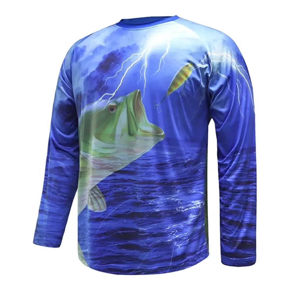 Высококачественная пользовательская рубашка с длинным рукавом для рыбалки муравей для парусной лодки пляжная морская одежда