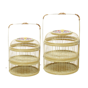 ตะกร้าไม้ไผ่ที่มีสไตล์และทนทานเหมาะสำหรับห้องครัวห้องนั่งเล่นหรือกิจกรรมที่มีคุณภาพสูง - Product Image 1