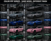 Fournisseurs vérifiés OEM, film de protection de peinture anti-rayures PPF, hydrophobe, sans décollement, film de changement de couleur pour carrosserie