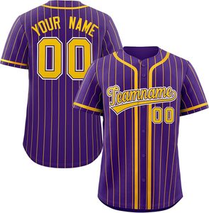 Jersey de béisbol de alto rendimiento, camiseta de softbol de malla con botones personalizados, letras bordadas que absorben la humedad, Sarga de aparejos - Product Image 5