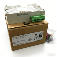 Nuevo PAC Delta Original DVP02DA-S, Capacidad de Programación de CPU de 16k Pasos, 100-240VAC, 16 Puntos de Entrada Digital, 12 Salidas, RS485, Lógica PAC