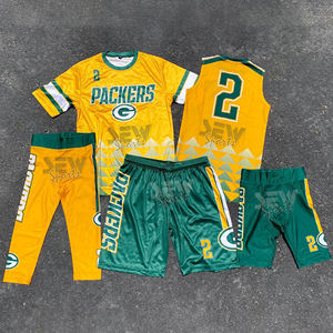 Tenues de football américain 7v7 personnalisées pour jeunes, haute qualité, logo sublimé, coupe athlétique. - Product Image 3