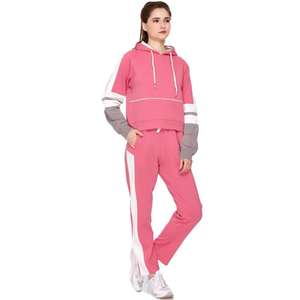 Conjunto de 2 piezas de algodón 100% de alta calidad, Sudadera con capucha de gran tamaño, pantalones para correr, sudadera con hombros caídos, pantalones de chándal, patrón sólido para invierno - Product Image 3