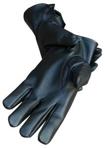 Meilleure vente Gants d'hiver en cuir de qualité supérieure pour hommes durables, doux et naturels, blancs avec motif de sécurité imperméable pour la conduite en extérieur - Product Image 5
