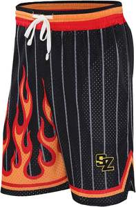 กางเกงขาสั้นบาสเก็ตบอลของผู้ชายแบบแห้งเร็วระบายอากาศได้ดีบริการผลิตตามสั่ง - Product Image 2