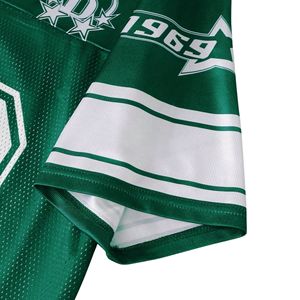 Maillot de football à col en V en tissu mesh 100% polyester, personnalisé, imprimé par sublimation, nom et numéro de l'équipe, respirant - Product Image 4