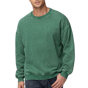 Sweat-shirt épais et lourd pour homme, en coton mélangé, à épaules tombantes, logo personnalisé, sweat-shirt surdimensionné pour homme - Product Image 4