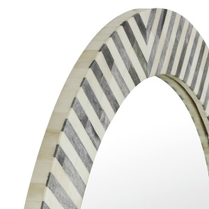 Artisanat Moderne Miroir Rectangulaire en Verre MDF Résine Incrustation Carré Rectangle Motif Encadré Panneau Mural en Bois Décoration de la Maison - Product Image 3