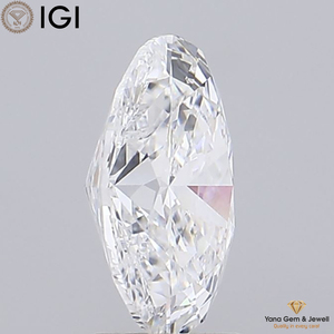 Solitario 3,00 CT. IGI certificado forma ovalada D Color VVS2 claridad 11,41 MM laboratorio crecido CVD diamante para colgante de lujo - Product Image 6