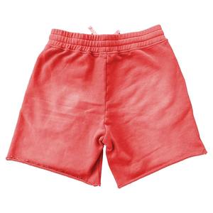 Pantalones cortos de gimnasio con lavado ácido Vintage para hombre, pantalones cortos personalizados de algodón 100% para hombre con cordón y diseño impreso DTG de llama - Product Image 4