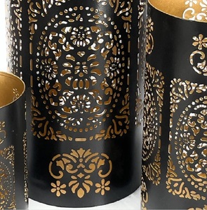 Unique & Attractive Design Round Votive Black Finished Iron <b>Candle</b> <b>Holder</b> Customized Size for Lighting Decoration Wedding Tables - Product Image 3