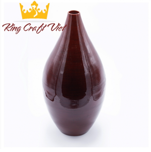 Jarrón de bambú hecho a mano de alta calidad, elegante decoración ecológica de Vietnam - Product Image 1