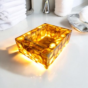 Lavabo de Ágata para Baño de Hotel, Lavabos de Piedra Preciosa Natural, Diseño Personalizado para Interiores de Baño - Product Image 2