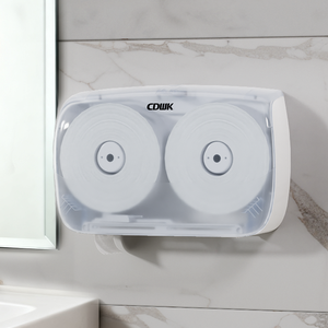 <span class=keywords><strong>Porte</strong></span>-papier toilette double rouleau commercial - Fixation murale - Plastique ABS - Étagère <span class=keywords><strong>de</strong></span> <span class=keywords><strong>salle</strong></span> <span class=keywords><strong>de</strong></span> <span class=keywords><strong>bain</strong></span> - Design moderne pour hôpitaux - Salles <span class=keywords><strong>de</strong></span> douche - Product Image 4